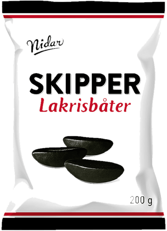 Lakrisbåter 200g Skipper