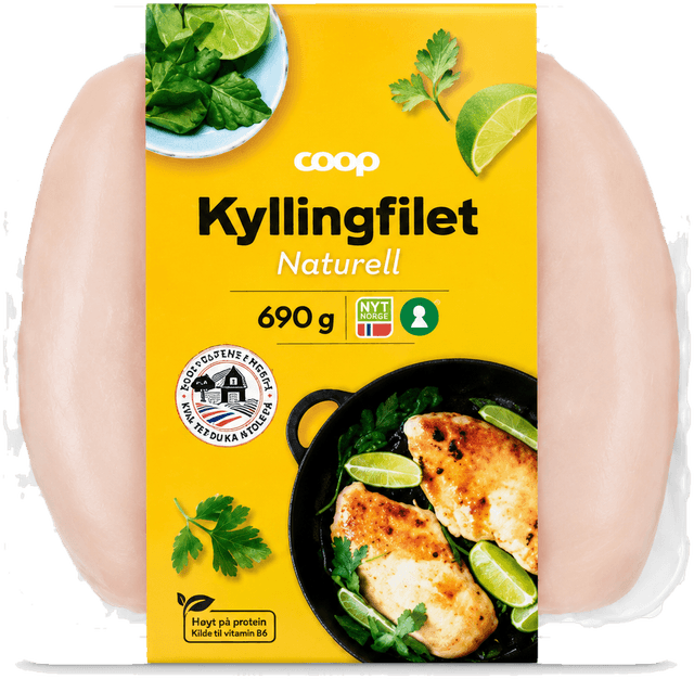 Coop Kyllingfilet Naturell 690g