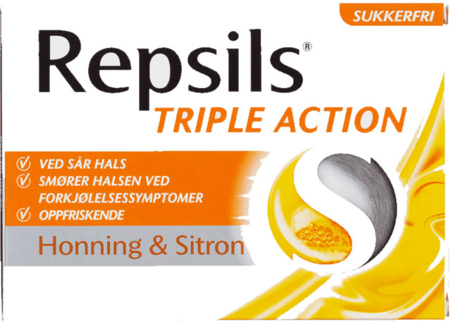 Repsils Honning&Sitron Sukkerfri 24stk