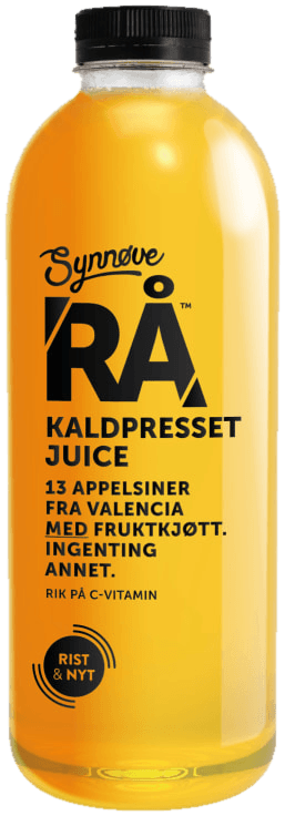 Rå Appelsinjuice 1l med Fruktkjøtt