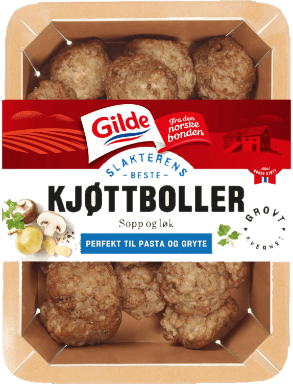 Kjøttboller Sopp&Løk 400g Gilde