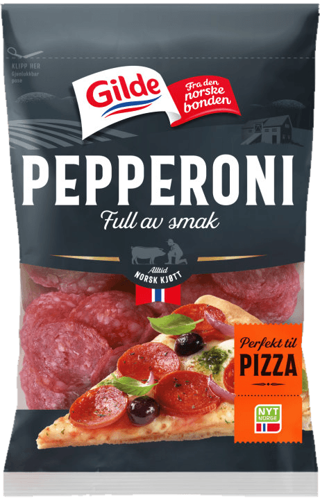 Pepperoni skivet 130g Gilde