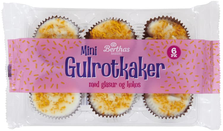 Gulrotkake 6pk 150g Berthas