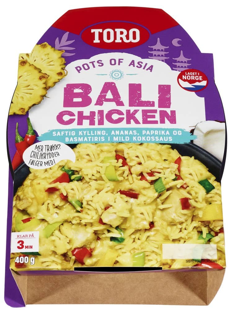 Toro Bali Kyllinggryte Ananas og Paprika 400g