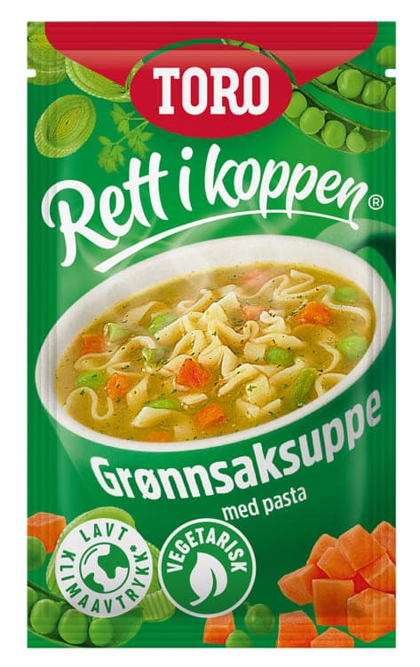 Grønnsaksuppe m/Pasta 21g Rett i Koppen 20 g