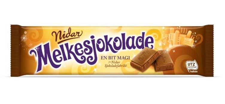 Melkesjokolade 180g Nidar