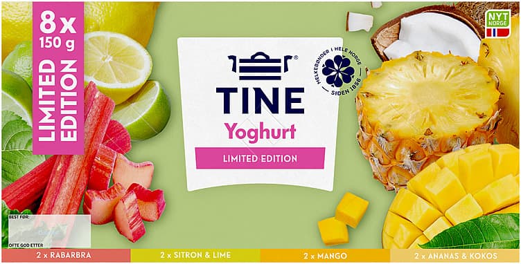Yoghurt Sesong Vårfrisk 8x150g Tine 1,2 kg