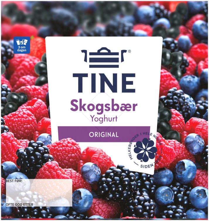 Yoghurt Skogsbær 4x150g Tine 600 g