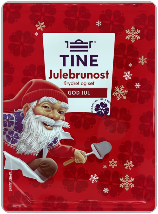 Julebrunost skivet 130g Tine