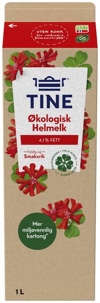 Økologisk helmelk 1 l