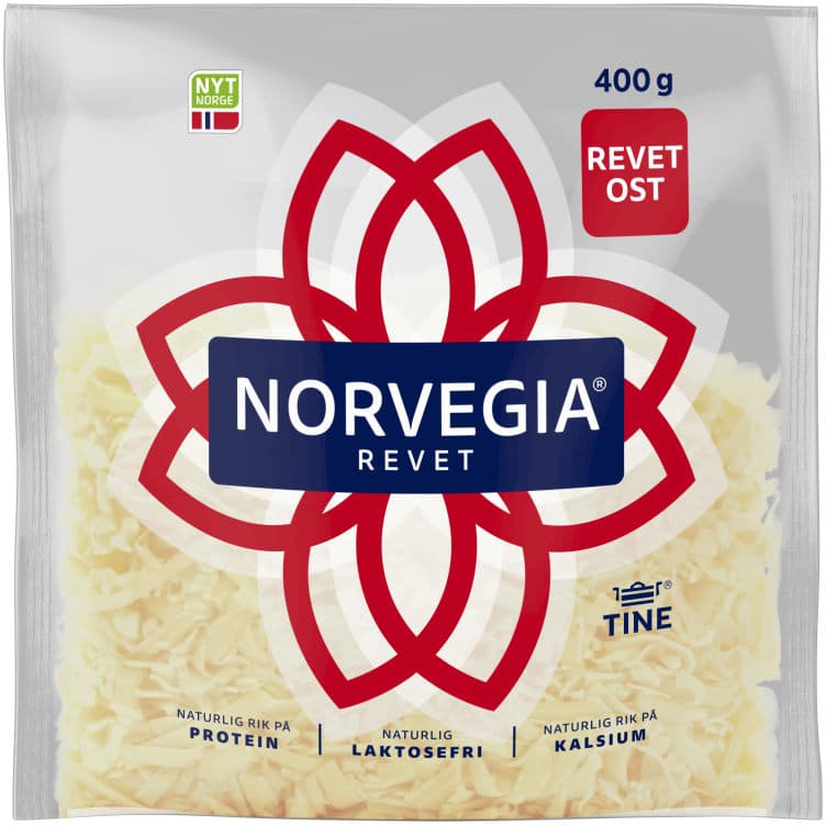 Norvegia Revet Ost 400g