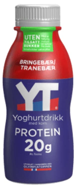 Yt Protein Drikk Bringebær/Tranebær 300g Tine