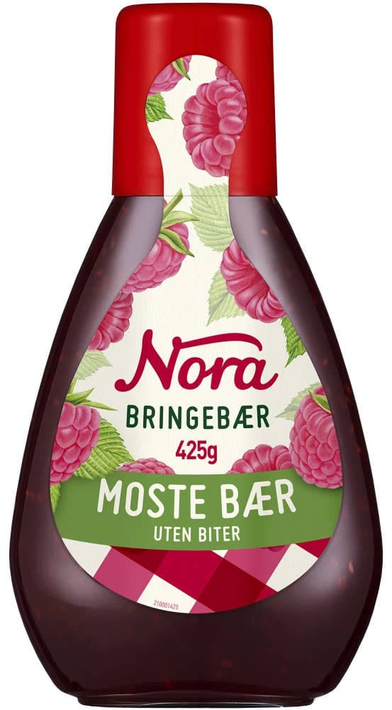 Bringebærsyltetøy Squeezy, 425 g