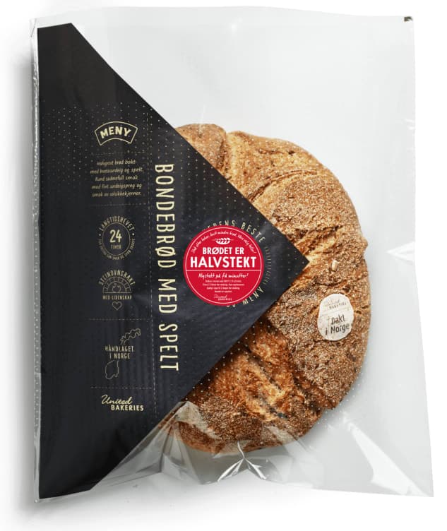 Bondebrød Spelt Halvstekt 790g Håndlagd 1 g