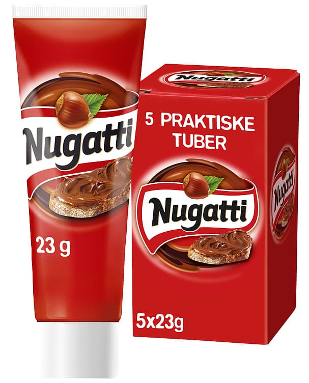 Nugatti Porsjon 5x25g Tube 125 g