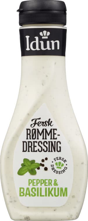 Rømmedressing Pepper&Basilikum Fersk 253g Idun