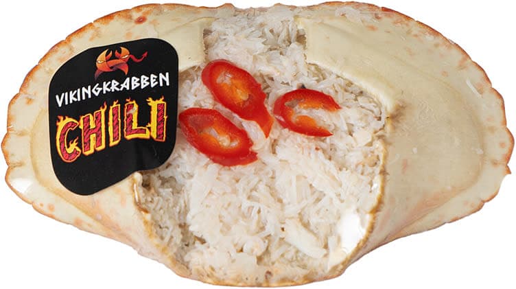 Krabbeskjell Håndrenset m/Chili 120g pr stykk