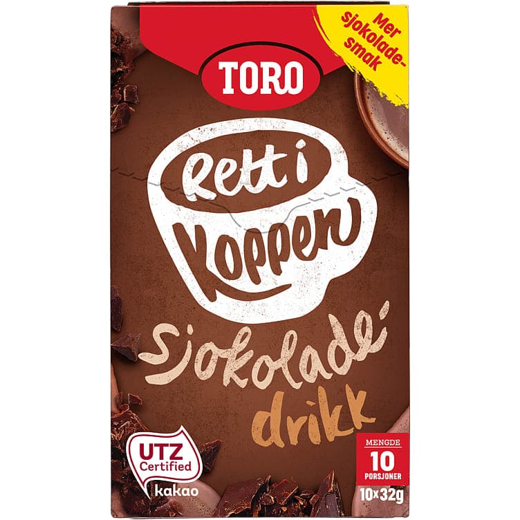 Sjokoladedrikk 10x32g Rett i Koppen 320 g