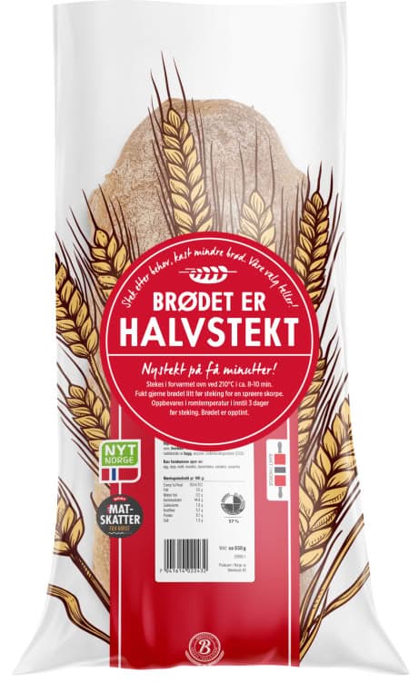 Møllebrød Halvstekt 650g Landeveis