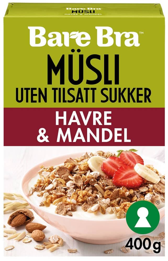 Bare Bra Müsli Havre og Mandel 400 g
