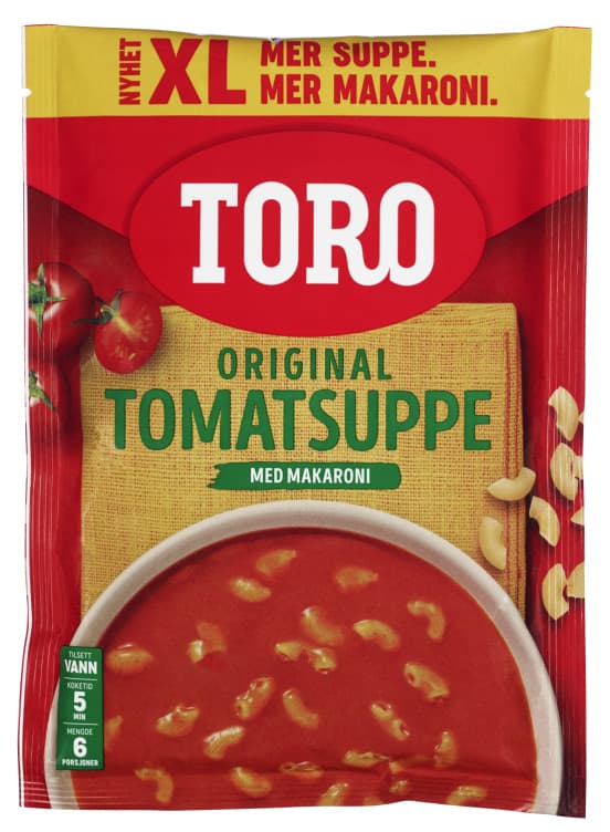 Tomatsuppe m/Makaroni Familiepk.192g Toro