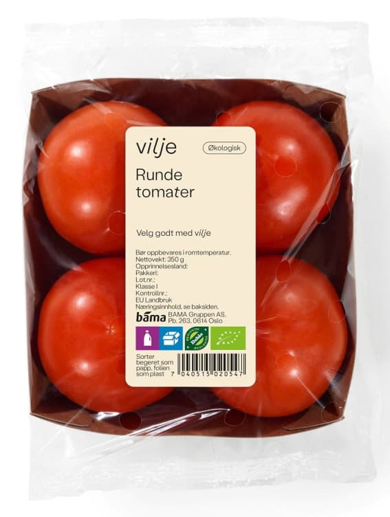 Tomat Økologisk 350g Vilje