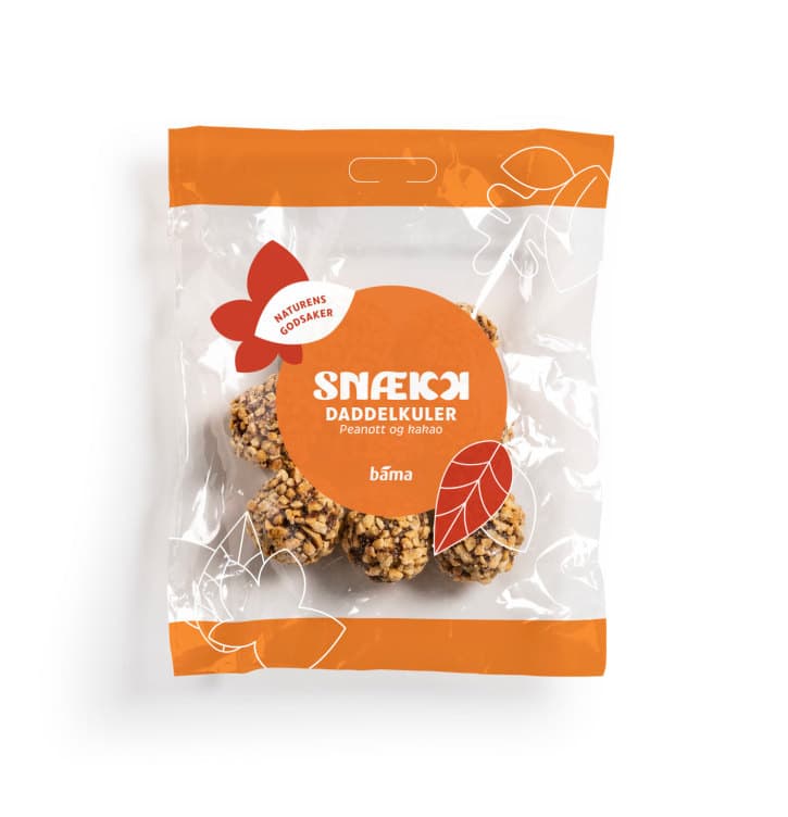 Daddelkuler Peanøtter og Kakao 70g Snækk