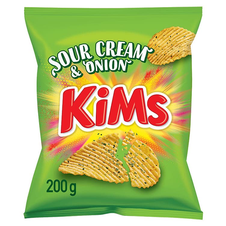 Potetgull Sour Cream&Onion 200g Kims