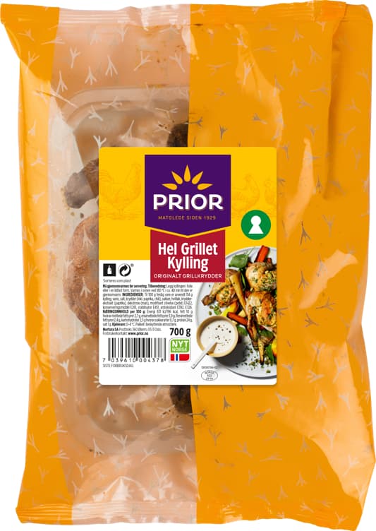 KYLLING HEL Grillet 700g prior