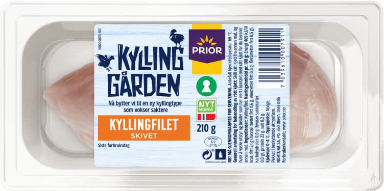 Kyllingfilet 2 skiver 210g Kyllinggården