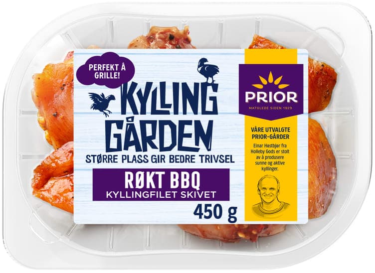Kyllingfilet skivet Røkt Bbq 450g Kyllingården