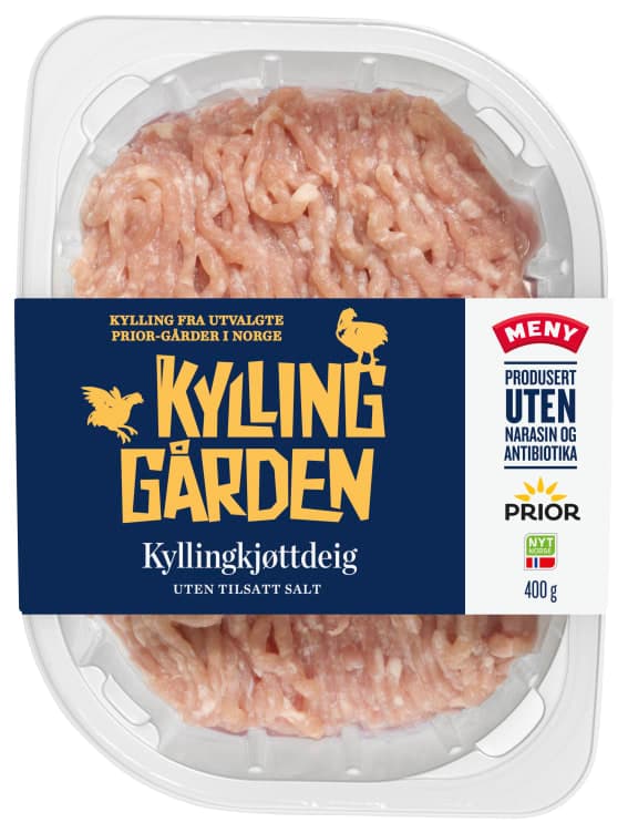 Kylling Kjøttdeig u/Salt 400g Kyllinggården