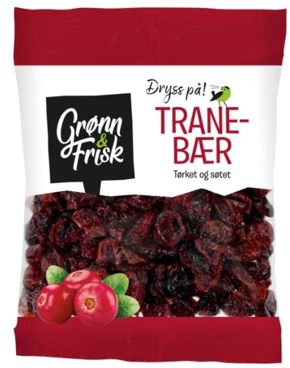 Tranebær Tørket 110g Grønn&Frisk