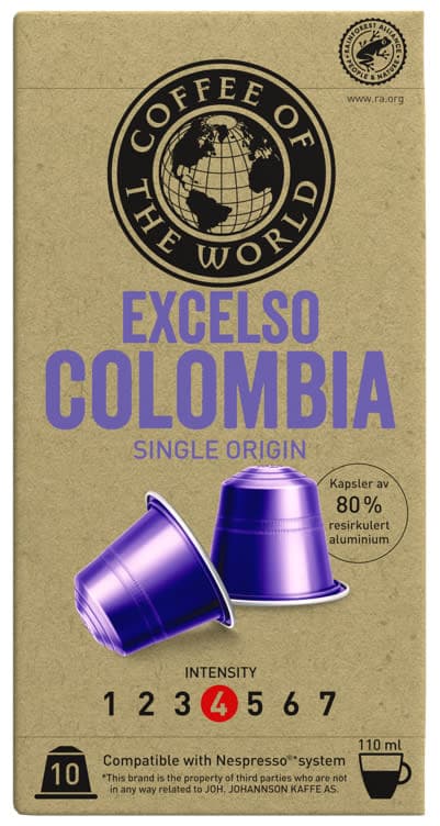 Cotw Colombia Excelso Kaffekapsel 10stk