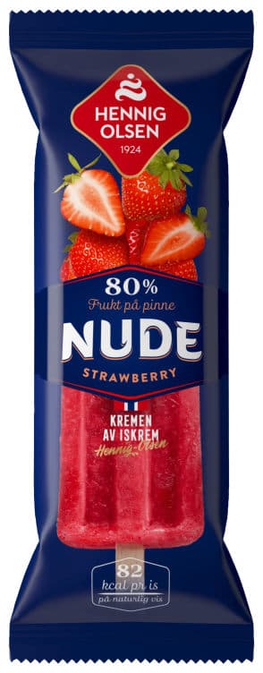 Nude Strawberry 80% Frukt 80ml Hennig-Olsen