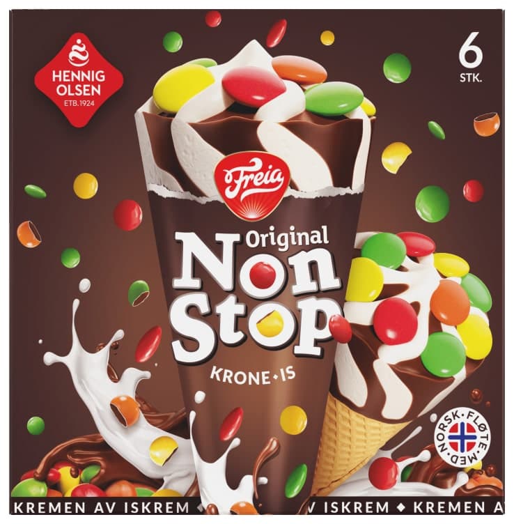 Krone-Is Nonstop 6stk Hennig-Olsen