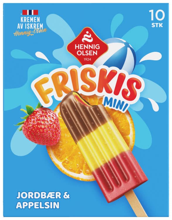 Friskis Jordbær&App.10stk Hennig-Olsen 10 stk