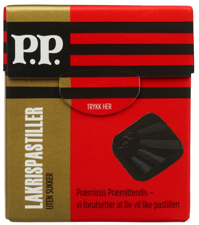 Pp Lakrispastiller Sukkerfrie 24g Brynild