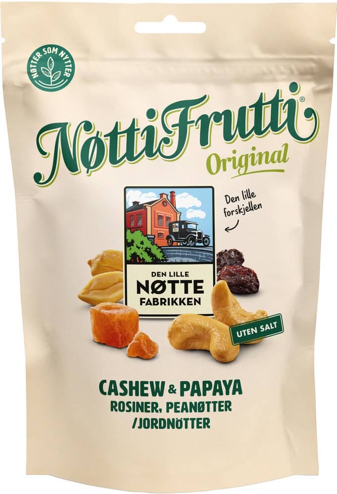 Nøtti Frutti Usaltet, 190 g