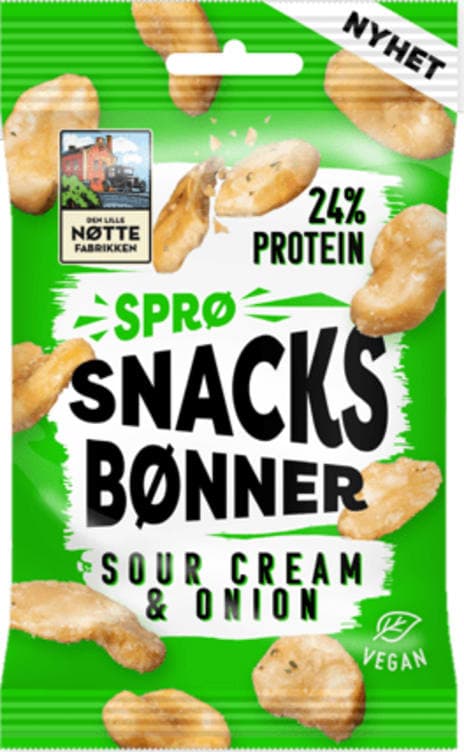 Snacksbønner Sourcream&Onion 60g Dln