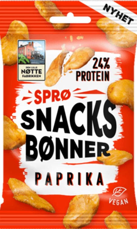 Snacksbønner Paprika 60g Dln