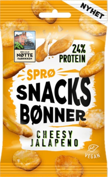 Snacksbønner Cheesy Jalapeno 60g Dln