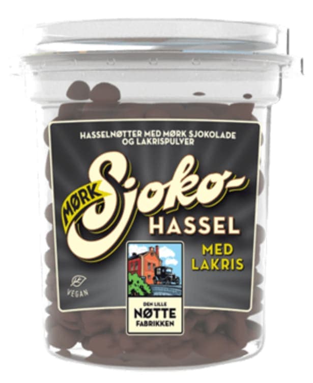 Sjokohassel Mørk Lakris 120g Dln