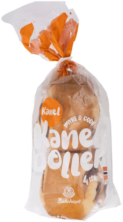 Kanelboller 4stk 340g Bakehuset