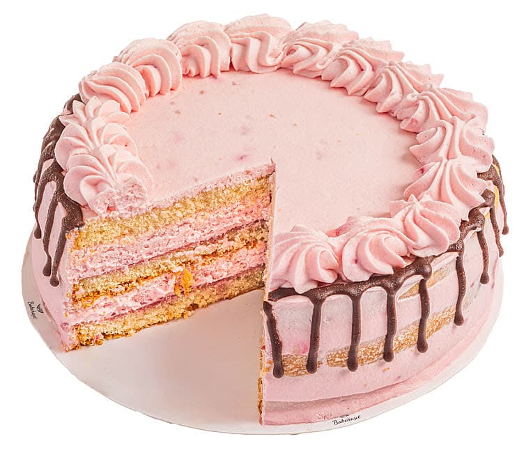 Bringebær Dripcake 8bit 1,16kg Bakehuset