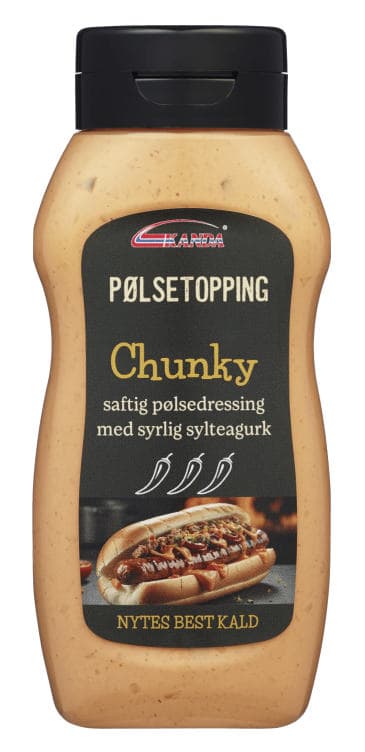 Pølsetopping Chunky 200ml Kanda