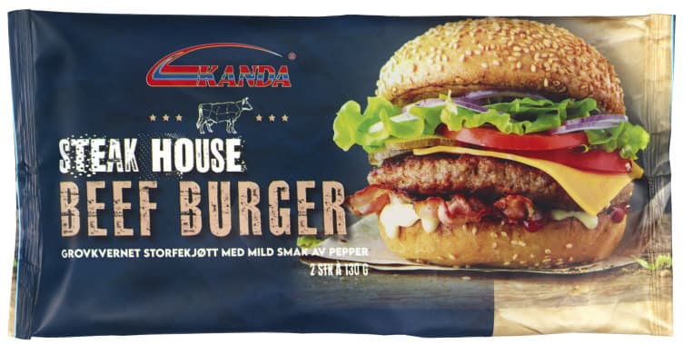 Beef Burger Steakhouse 2x130g Kanda
