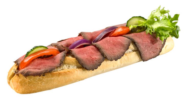 Baguette Fin m/Roastbiff