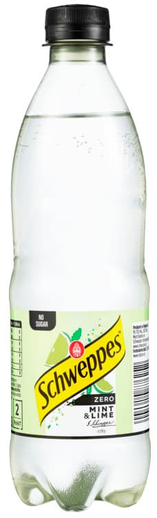 Mint&Lime Zero 0,5l flaske Schweppes