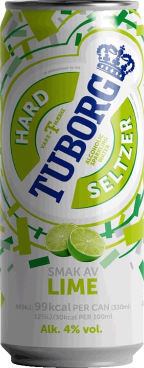 Tuborg Hard Seltzer Lime 0,33l boks